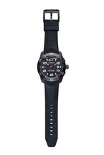 Carica l&#39;immagine nel visualizzatore di Gallery, ALPINESTARS TECH WATCH 3 HANDS BLACK PVD STAINLESS STEEL CASE WITH CARBON FIBER DIAL AND PREMIUM INTEGRATED SILICONE STRAP 1010 BLACK BLACK
