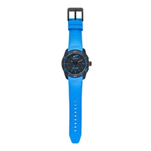 Carica l&#39;immagine nel visualizzatore di Gallery, ALPINESTARS TECH WATCH 3 HANDS BLACK STAINLESS STEEEL CASE - BLUE ACCENT WITH INTEGRATED SILICONE STRAP
