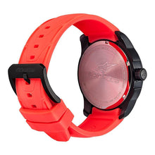 Carica l&#39;immagine nel visualizzatore di Gallery, ALPINESTARS TECH WATCH 3 HANDS BLACK STAINLESS STEEEL CASE - ORANGE ACCENT WITH INTEGRATED SILICONE STRAP
