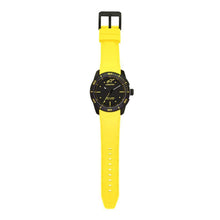 Carica l&#39;immagine nel visualizzatore di Gallery, ALPINESTARS TECH WATCH 3 HANDS BLACK STAINLESS STEEEL CASE - YELLOW ACCENT WITH INTEGRATED SILICONE STRAP
