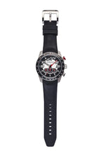 Carica l&#39;immagine nel visualizzatore di Gallery, ALPINESTARS TECH CHRONO WATCH SATINED STAINLESS STEEL CASE WITH INTEGRATED PREMIUM SILICONE STRAP 1037 BLK STEEL
